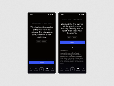 Expand Story article ui expand story mobile ui story text