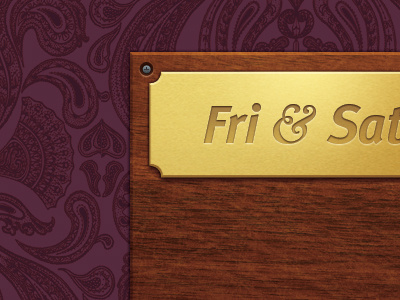 Work in progress for a menu section gold menu wallpaper wood