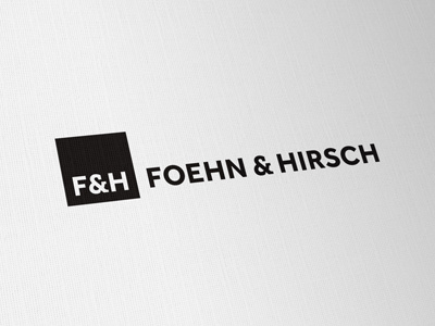 Foehn & Hirsch Identity black brand branding icon identity logo design logos