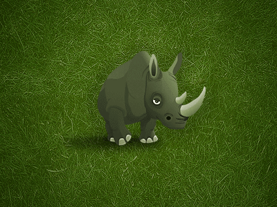 Zootool iPad Wallpaper grass green grey ipad rhino wallpaper