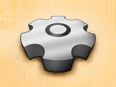 Cog 3d gray wheel