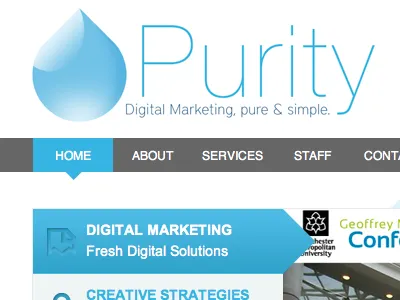 Purity blue clean minimal simple white
