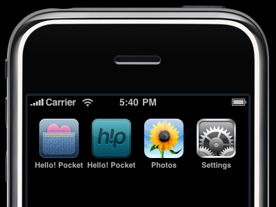 The Pocket Icon cocon pro hello! pocket hello! ranking icon iphone iphone simulator lame attempts