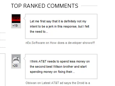 Android and Me - top ranked comments android android and me comments google mobile rank rating