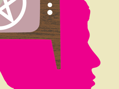 Magenta I shall! design magenta poster