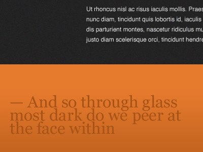 Bluntpeak black orange textured website