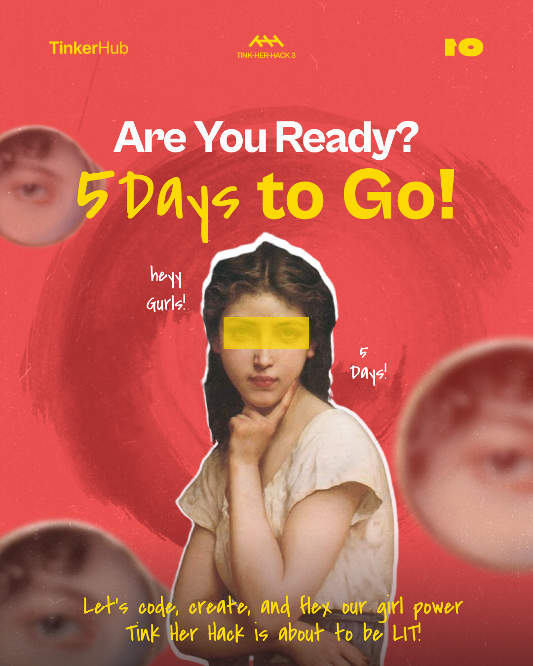 TinkHerHack III Posters - Set 1 design figma graphic design photoshop poster poster design posters publicity social media post