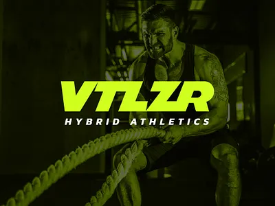 VTLZR Hybrid Athletics Logo design fitness logo graphic design health and wellness logo illustrator vtlzr