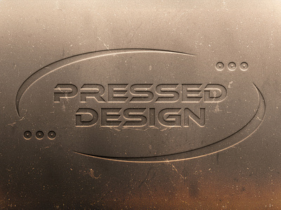 Pressed Text & Logo Mockup deboss debossed debossing distressed download emboss embossed embossing free freebie logo metal metallic mockup pixelbuddha press psd rust template text