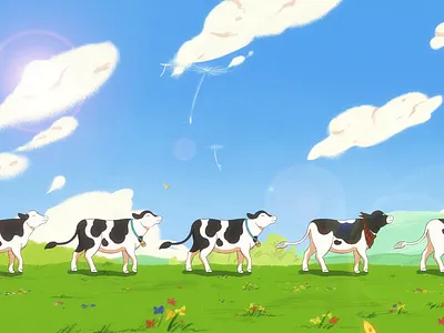 Vinamilk 2d animation animation studio character frame by frame illustration studio pigeon