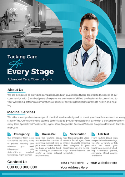 Medical Flyer Design template