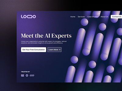 Loqo - AI Consultancy Website Mock Design dashboard design home page landing page design product design ui ui ux web design