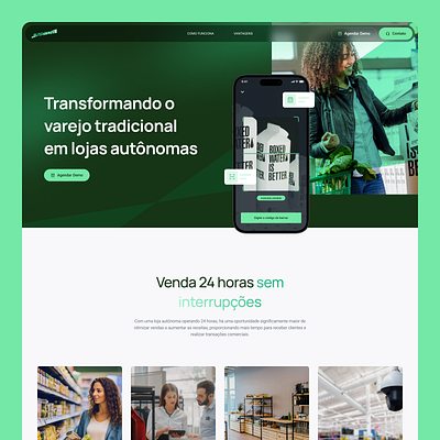 Autonomous Shopping - Automizei design landing landing page landingpage lp minimal ui uidesign uiux webdesign