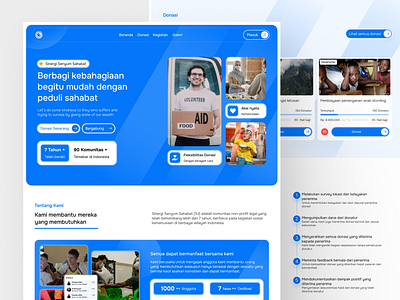 Peduli Sahabat - Charity Website charity donation landing page ui uiux ux web design