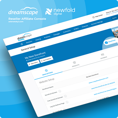 Dreamscape Reseller Console admin admin dashboard blue consol dashboar design interactions ixdf landing lightteme process product design redesign ui