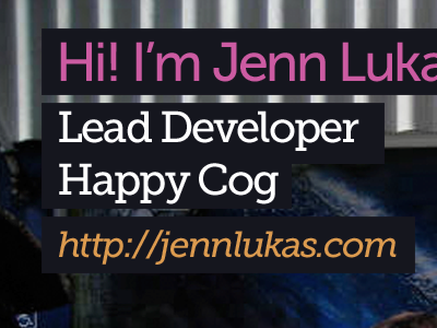 "Hi!"'s in slides are so 2005 iliveonthesecondfloor jsconf keynote mynameisluka(s)