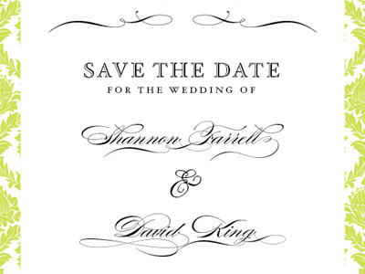 Save The Date savethedate script typography wedding