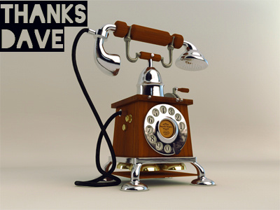 New Vintage Telephone 3D Model 3d antique c4d cinema4d model old phone render telephone vintage