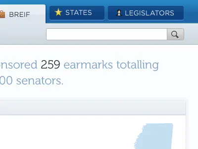 Statelight blue header opengov search