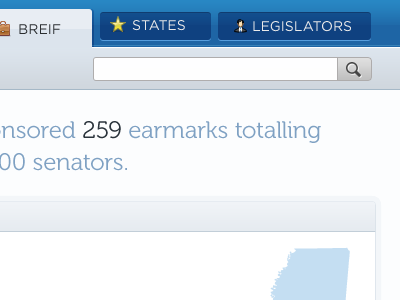 Statelight blue header opengov search