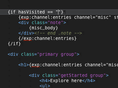 Cookie monster coda code cookies ee ee2 expressionengine