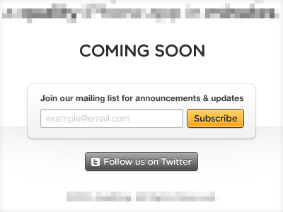 Teaser Mailing List button form signup teaser ui