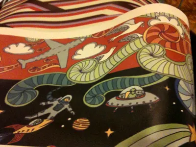 Wallet airplane illustration space wallet