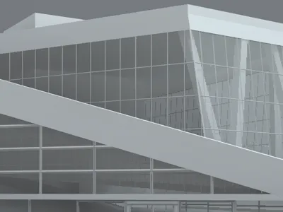 Oslo's Opera House 3d architecture c4d cinema4d grey model norway opera oslo render white