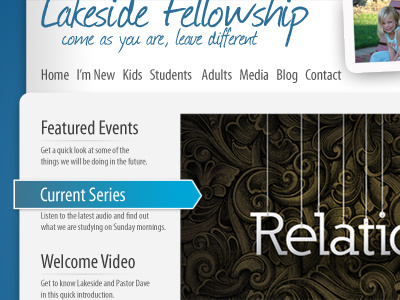 About Time for a New Site... blue church iowa website