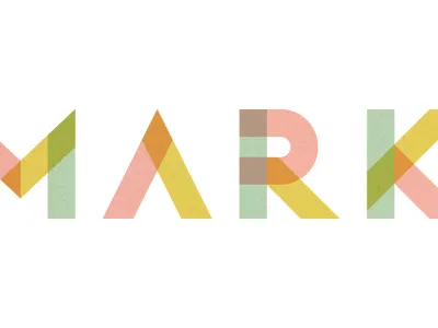 The Mark Overlap geometric logo overlap restaurant type