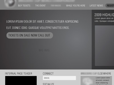 Wireframing grayscale illustrator wireframe