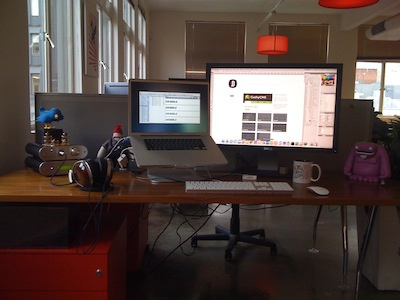 My Workspace display fuuuuuu headphones mac macbook pro ollie setup zog