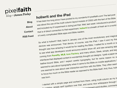 pixelfaith archer clean gotham helvetica website