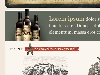 Winery aged calendar classic events script vintage weathered wine winery