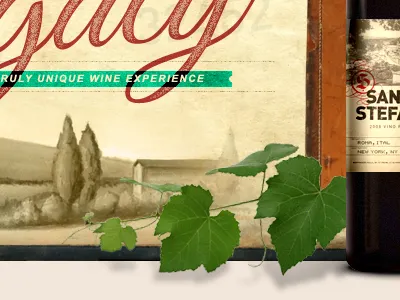 Winery aged calendar classic events script vintage weathered wine winery