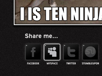 Share black bookmarks buttons icons social networking texture