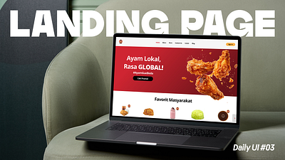 Daily UI 03 - Landing Page (OTI Fried Chicken) ui