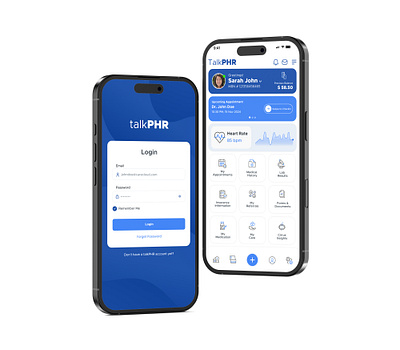 PHR App UI Design branding ui