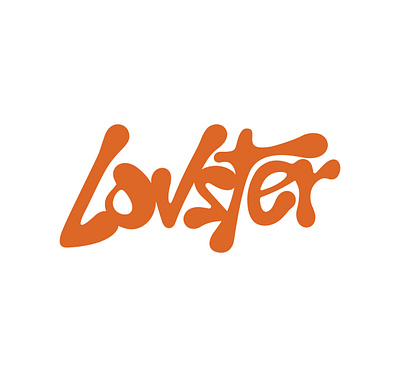 Lovster - 3D Printed Lamps brand branding lettering logo