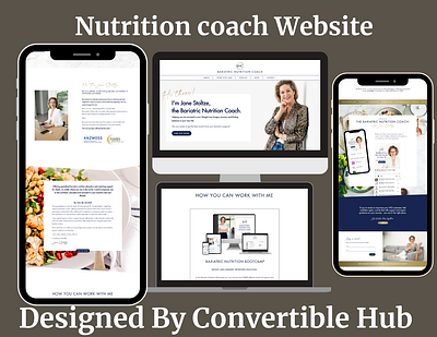 Nutrition Coach Website I Designed ON Gohighlevel branding design fitness funnel gohighlevel graphic design nutrition website