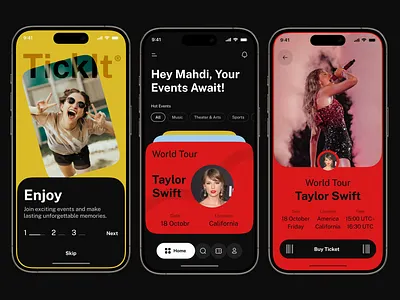 Event Mobile App apllication app design mobile product design ui ui ux ui ux design ux