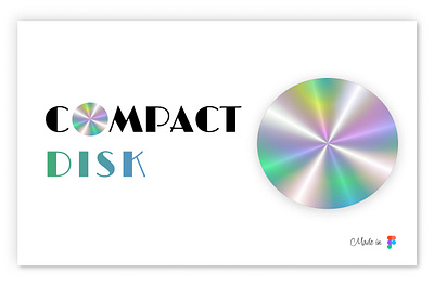 Compact Disk compact disk disk figma graphic design logo ui