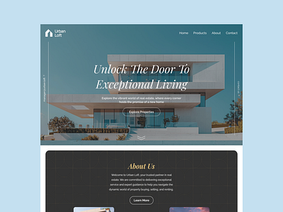 Urban Loft Real Estate Template real estate real estate template template web design website wi wix wix studio wix template