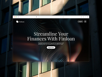 Finloan Financial Services Web Design brownboybillionare design finance fintech hero section landing page loan ui ux web design website