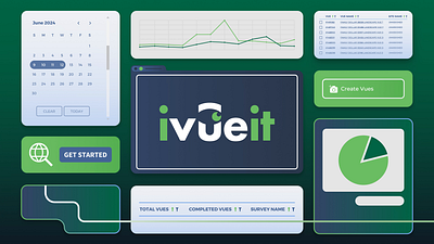 iVueit - Build animation branding build chart clean cursor explainer features green iconography logo animation modern mograph motion graphics round simple technology type ui wink