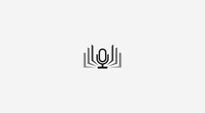 Open Book with Microphone Symbol - Audiobooks Logo arabic logo audio icon audio icon logo audiobook logo audiobooks audiobooks logo book logo ebook logo islamic design logo design mark microphone symbol minimalist open book open book icon record sound book sound book logo sound story شعار عربي