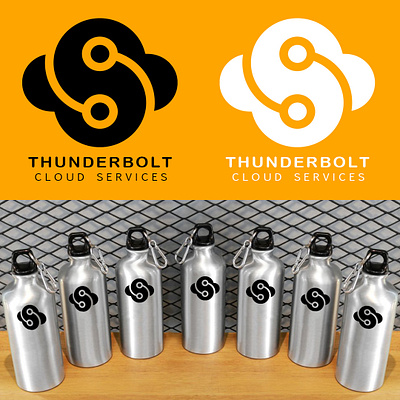 Custom Logo + Ad idea - Thunderbolt ads graphic design graphic designer logos