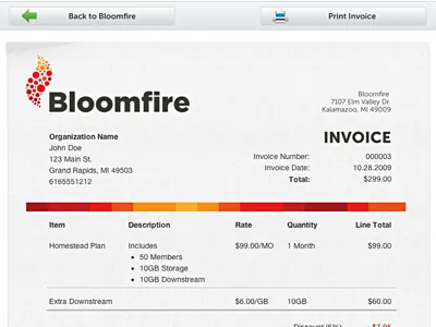 Printable Invoice invoice layout print web
