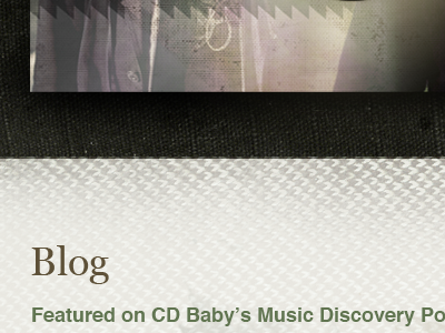 CD Baby black brown green serif