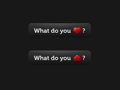 What do you love/hate? button iphone ui
